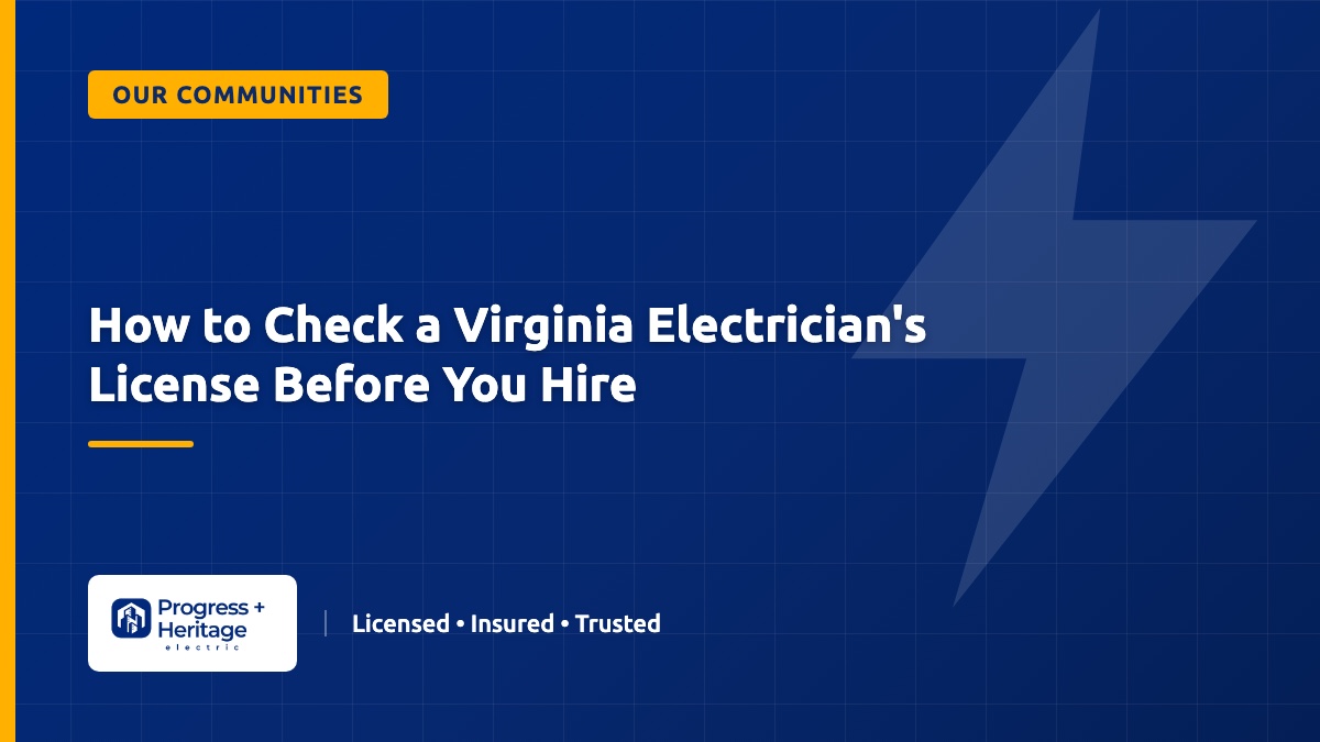 How to Check a Virginia Electrician's License Before You Hire
