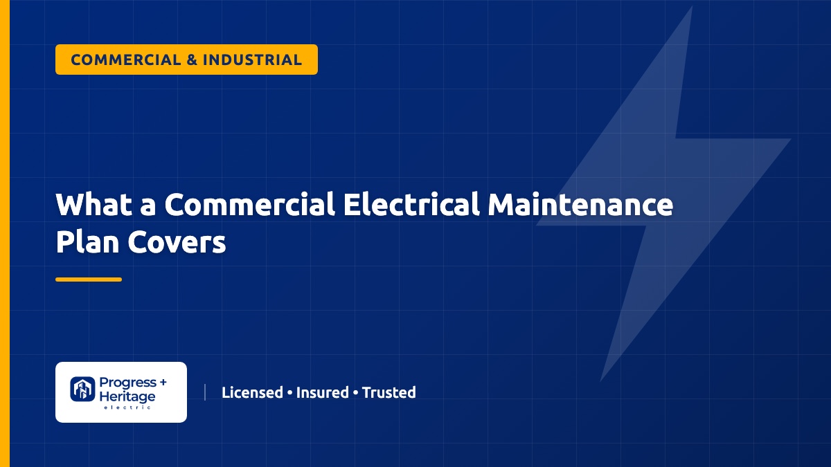 What a Commercial Electrical Maintenance Plan Covers