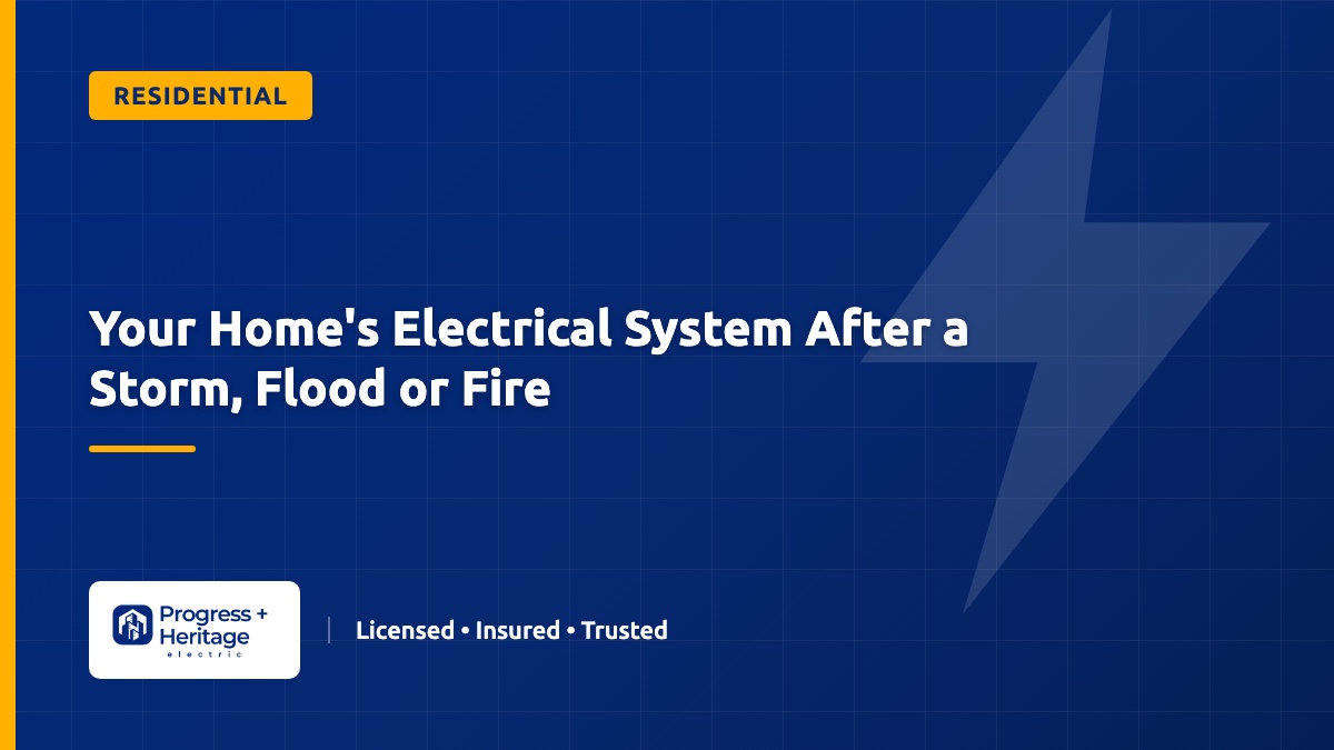 Your Home's Electrical System After a Storm, Flood or Fire