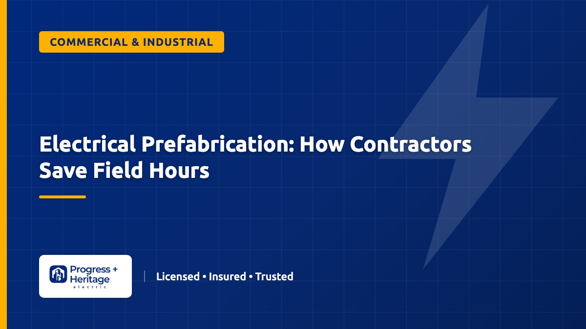 Electrical Prefabrication: How Contractors Save Field Hours